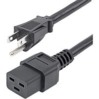 StarTech.com PXT515C19146 6 ft Heavy Duty 14 AWG Computer Power Cord - NEMA 5-15P to C19 - 14 AWG Power Cable - NEMA 5-15P to IEC 320 C19 Power Cord 6 ft 14 AWG