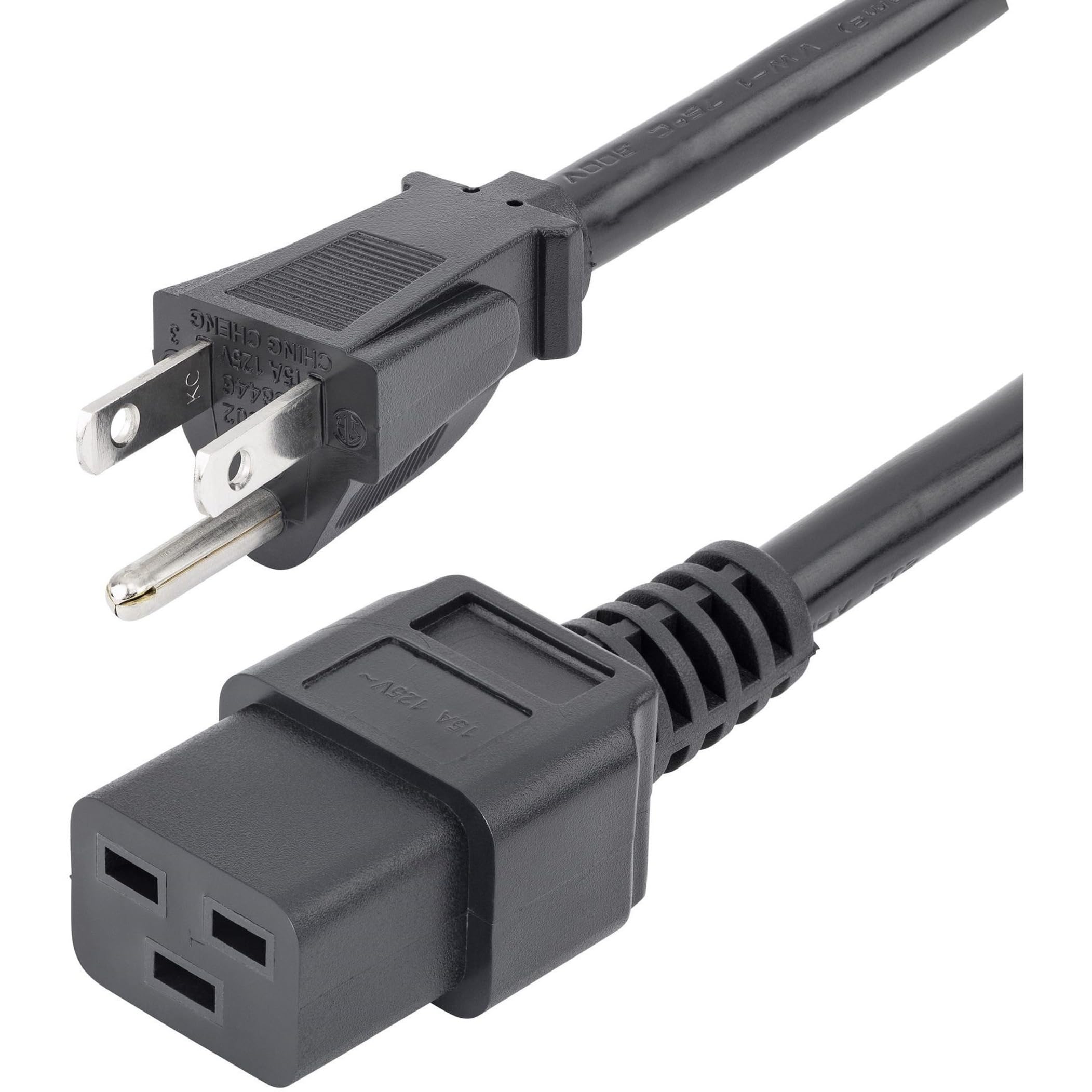 StarTech.com PXT515C19146 6 ft Heavy Duty 14 AWG Computer Power Cord - NEMA 5-15P to C19 - 14 AWG Power Cable