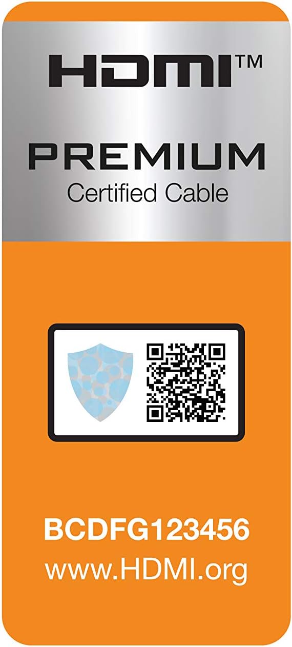 Black Box 6FT Hi-Speed HDMI Cable Ethernet Grip CNCTR HDMI 2.0 4K 60Hz UHD