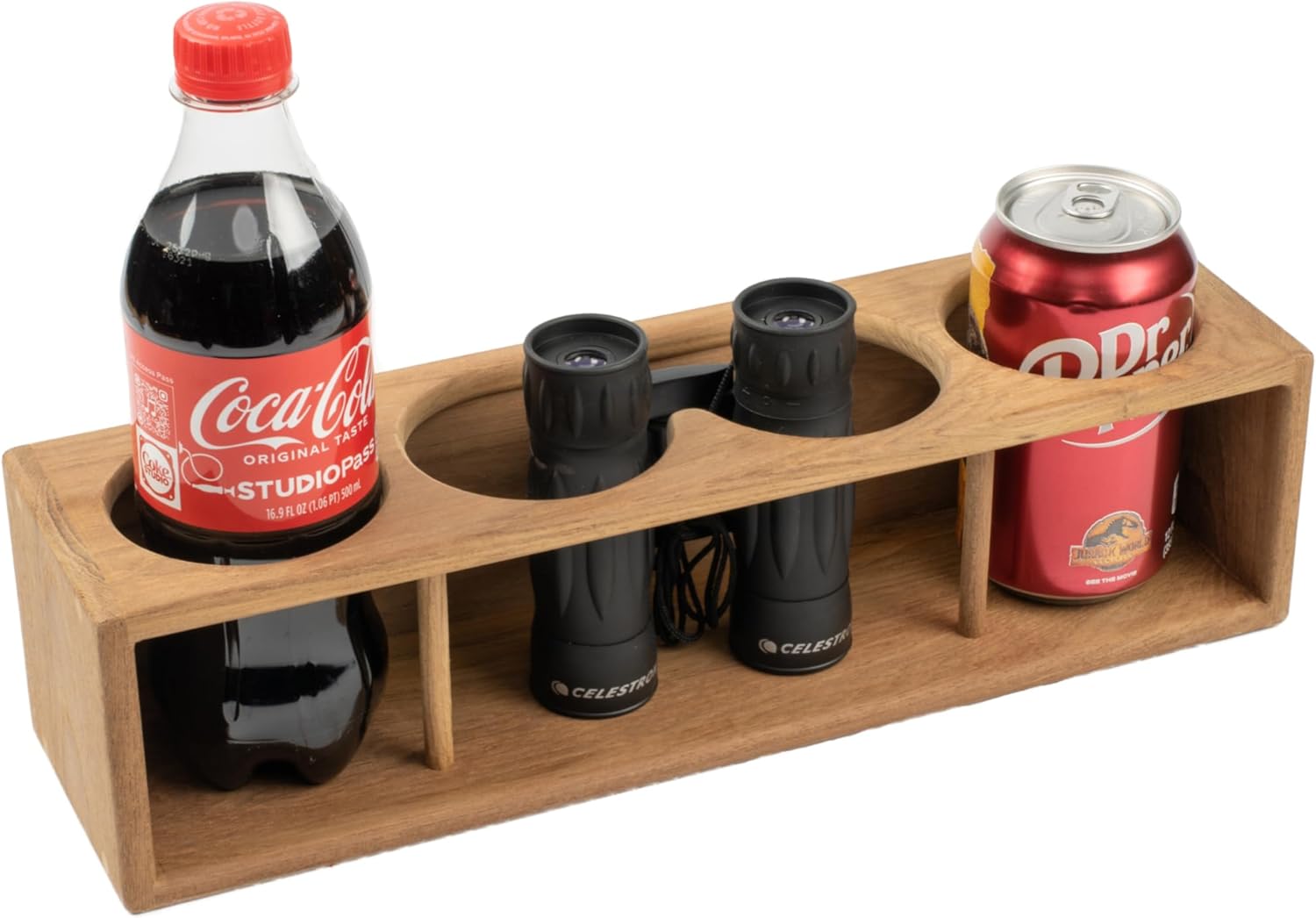 Whitecap 62632 Teak Four Drink/Binocular Rack