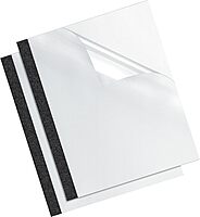 FEL5222801 - Fellowes Thermal Presentation Covers - 1/4, 60 Sheets, Black