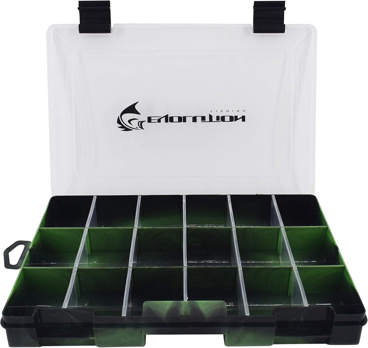 Evolution Outdoor 3600 Drift Series Fishing Tackle Tray – Colored Tackle Box Organizer with Removable - 2 Latch Closure