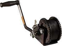 ATTWOOD Manual Boat Trailer Winch with 2" x 20' Nylon Strap