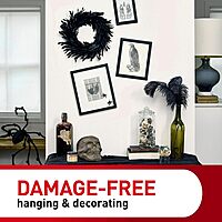 Command Large Picture Hanging Strips, 4 White Adhesive Strip Pairs (8 Strips), Damage Free Hanging Picture Hangers