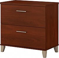 Bush Furniture 2 Drawer Lateral File Cabinet, Letter and Legal-Size Document Storage, Somerset Collection