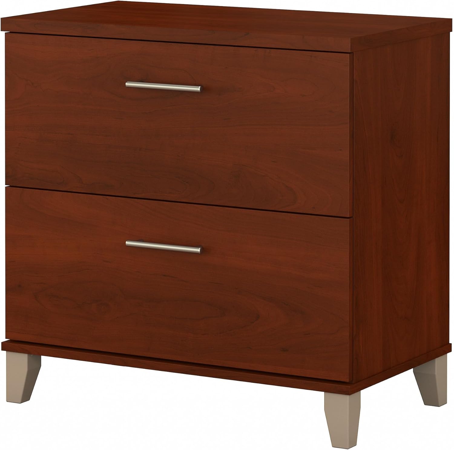 Bush Furniture 2 Drawer Lateral File Cabinet, Letter and Legal-Size Document Storage, Somerset Collection