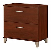 Bush Furniture 2 Drawer Lateral File Cabinet, Letter and Legal-Size Document Storage, Somerset Collection