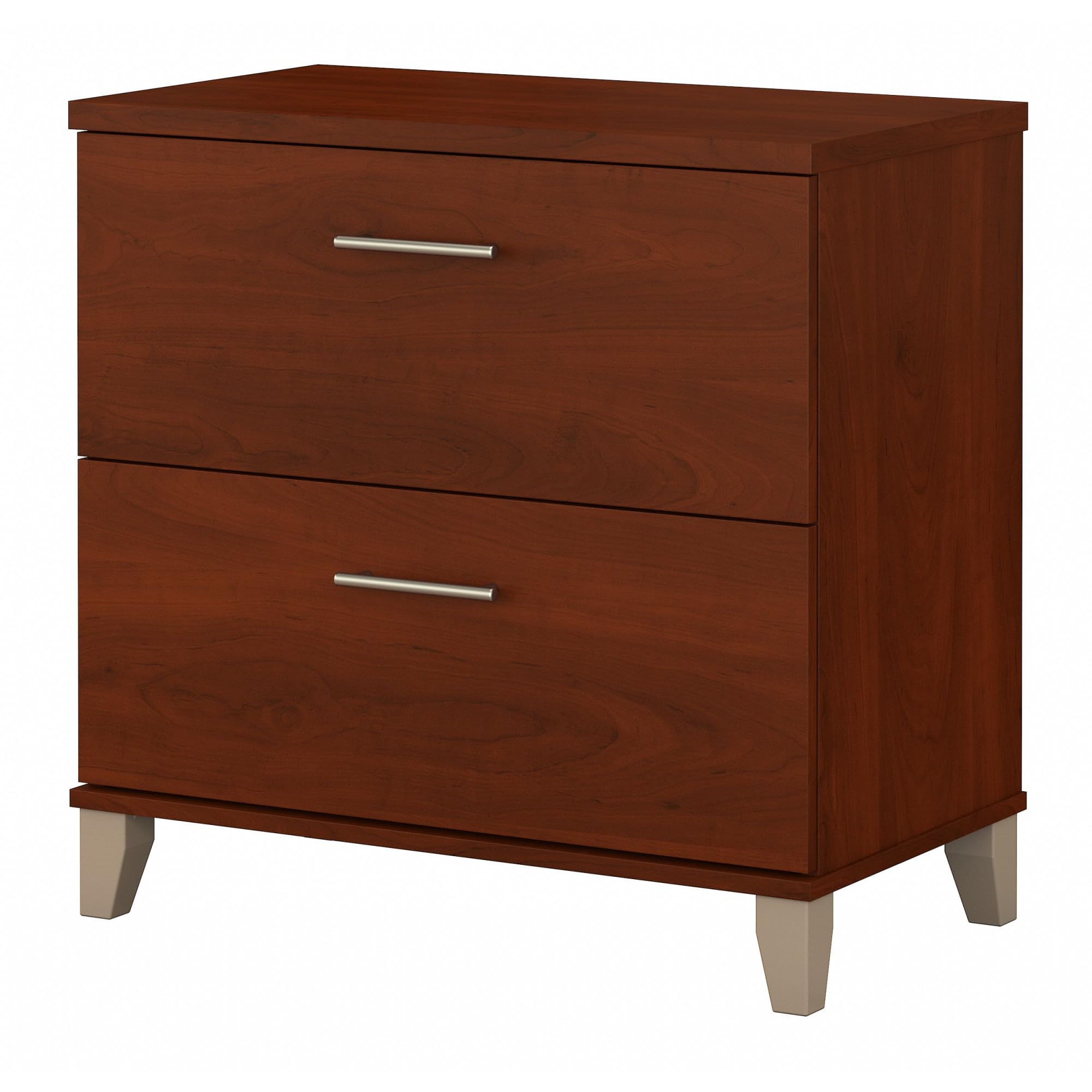 Bush Furniture 2 Drawer Lateral File Cabinet, Letter and Legal-Size Document Storage, Somerset Collection