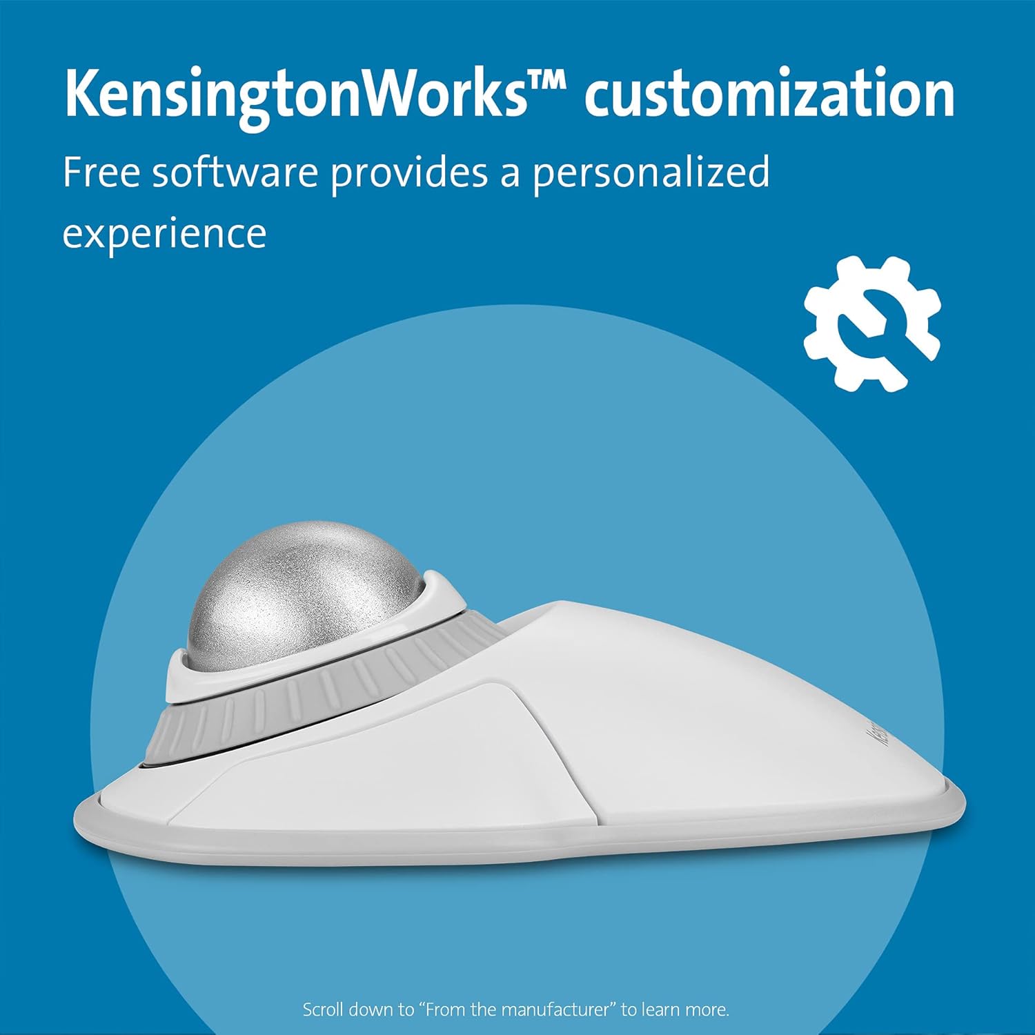 KENSINGTON Orbit Wireless Trackball with Scroll Ring