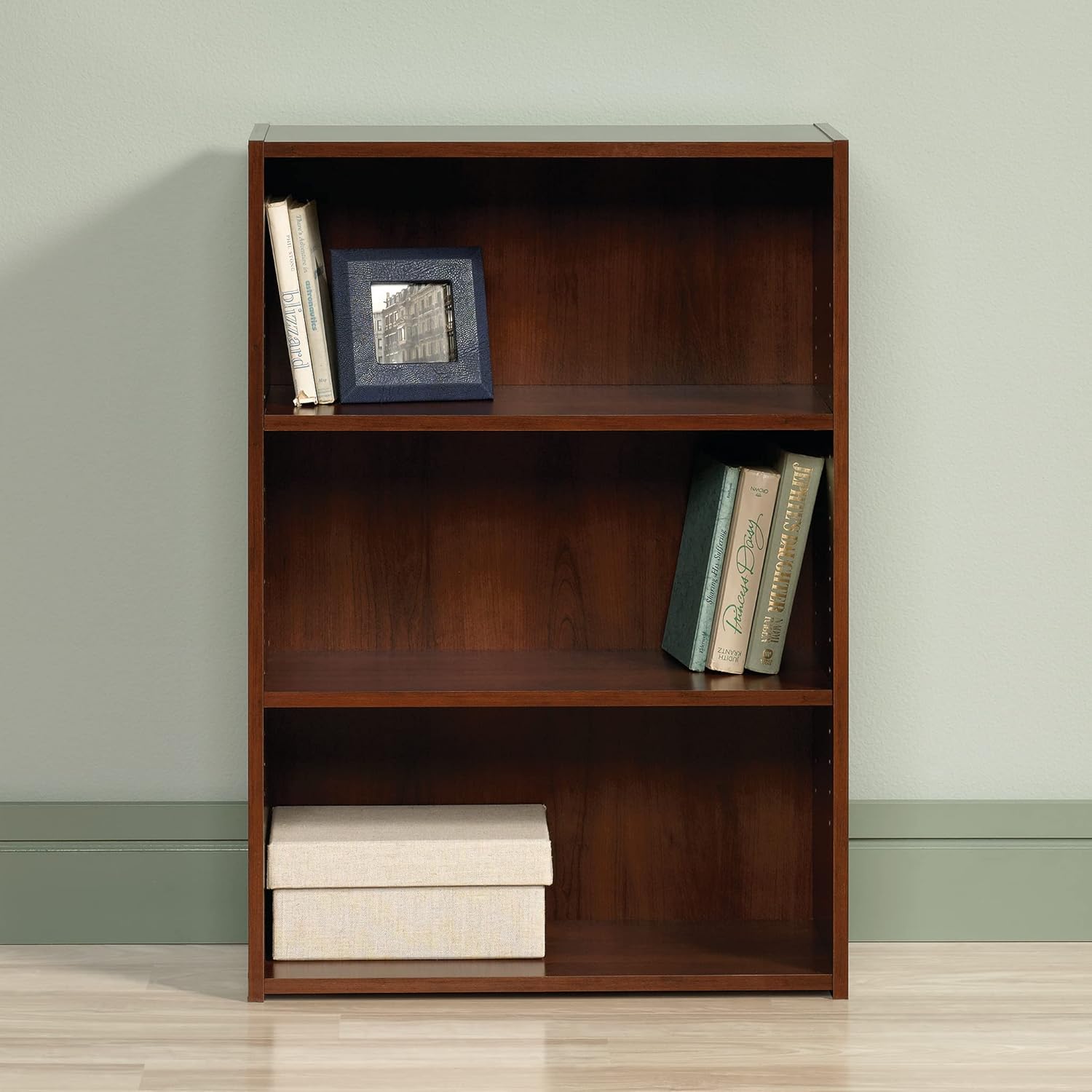Sauder Beginnings 3-Shelf Bookcase with Adjustable Shelves