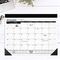AT-A-GLANCE Monthly Desk Pad Calendar