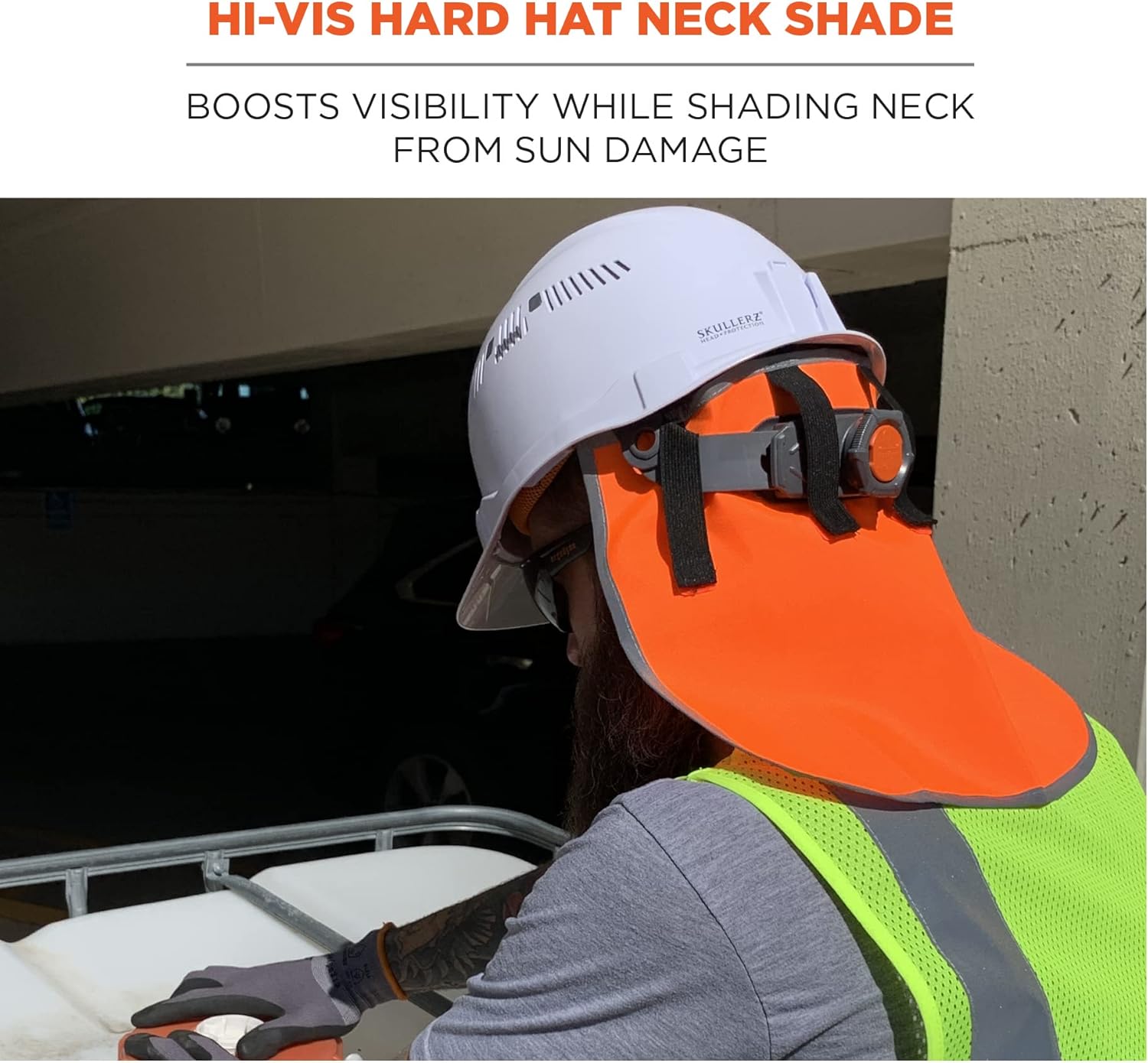 Ergodyne GloWear 8006 Hi-Vis Hard Hat Neck Shade