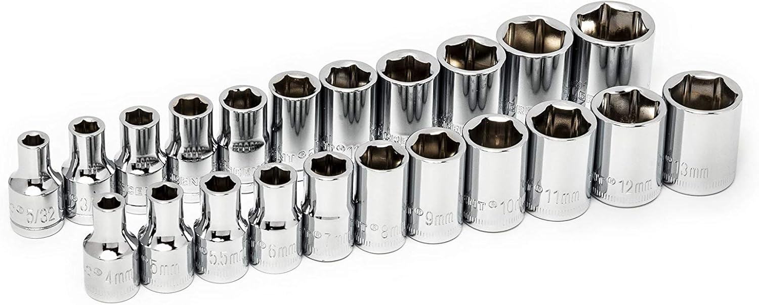 Crescent 150 Piece 1/4" and 3/8" Drive 6 Point SAE/Metric Professional Tool Set - CTK150