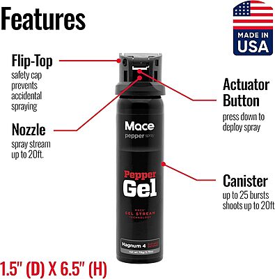 MACE Magnum Pepper Gel - Up to 25 Feet Range