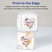 Avery Glossy Clear Heart Labels, Sure Feed Technology, 2-9/32" x 1-27/32", Print-to-The-Edge, Laser/Inkjet Printable