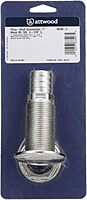 ATTWOOD Stainless Steel Straight Barbed Thru-Hull (Standard Thread)