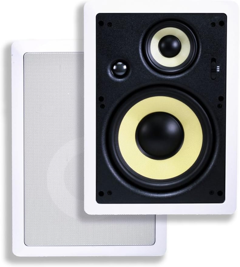 Monoprice Caliber Series Aramid (Kevlar) In-Wall Speakers (Pair)