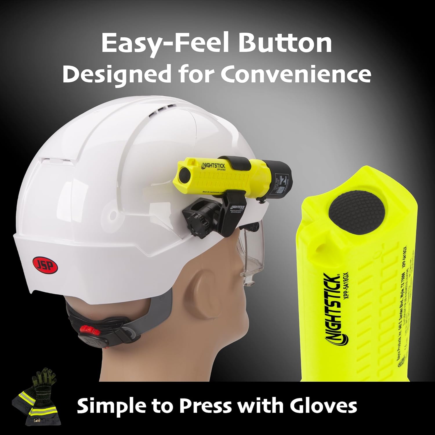 Nightstick XPP-5418GX-K01 Intrinsically Safe Flashlight Kit withHelmet Mounts-3 AA (not Included) -Green-UL913 / ATEX