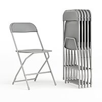 Flash Furniture Hercules Series Commercial-Grade Plastic Folding Chair - 650LB Weight Capacity