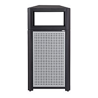Safco Evos Steel Trash Can, Indoor and Outdoor Use