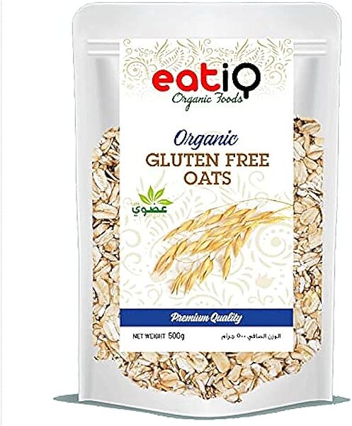 eatiQ Organic Foods - ORGANIC GLUTEN FREE OATS 500GM