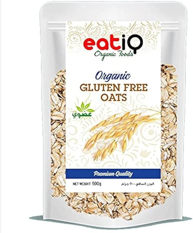 eatiQ Organic Foods - ORGANIC GLUTEN FREE OATS 500GM