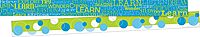 Barker Creek Double-Sided Border, Learning, Trim Out Bulletin Boards and Create Colorful Displays with 105' of Designer Double-Sided Border, 3" x 105', Set of 3 (4046)