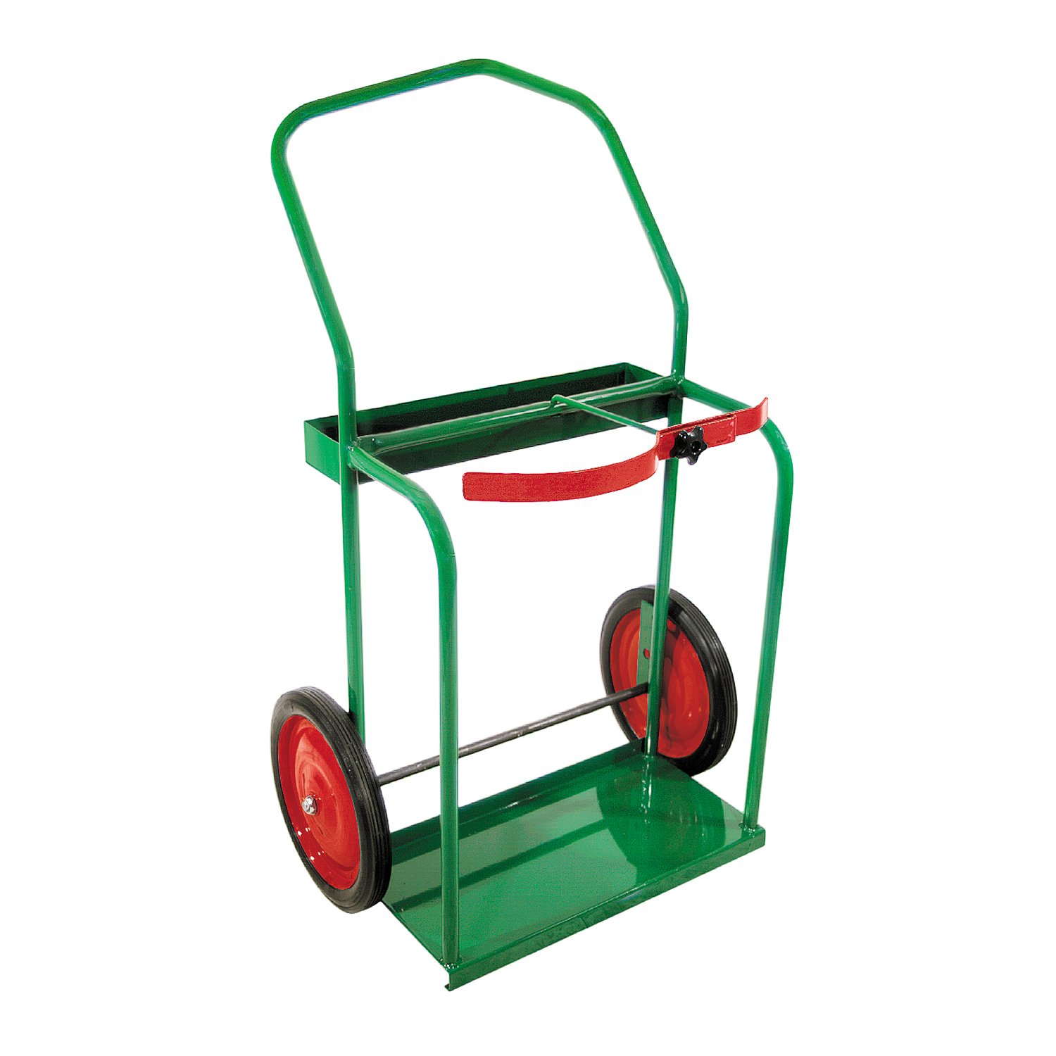 Anthony 24-14 High-Rail Frame Dual-Cylinder Cart, for 9.5"-13.5" Diameter, 14" Solid Rubber Wheels