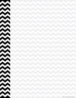 Barker Creek Designer Computer Paper, Black Chevron, 8.5” x 11”, Decorative Printer Paper, Stationery, 50 Sheets per Pkg