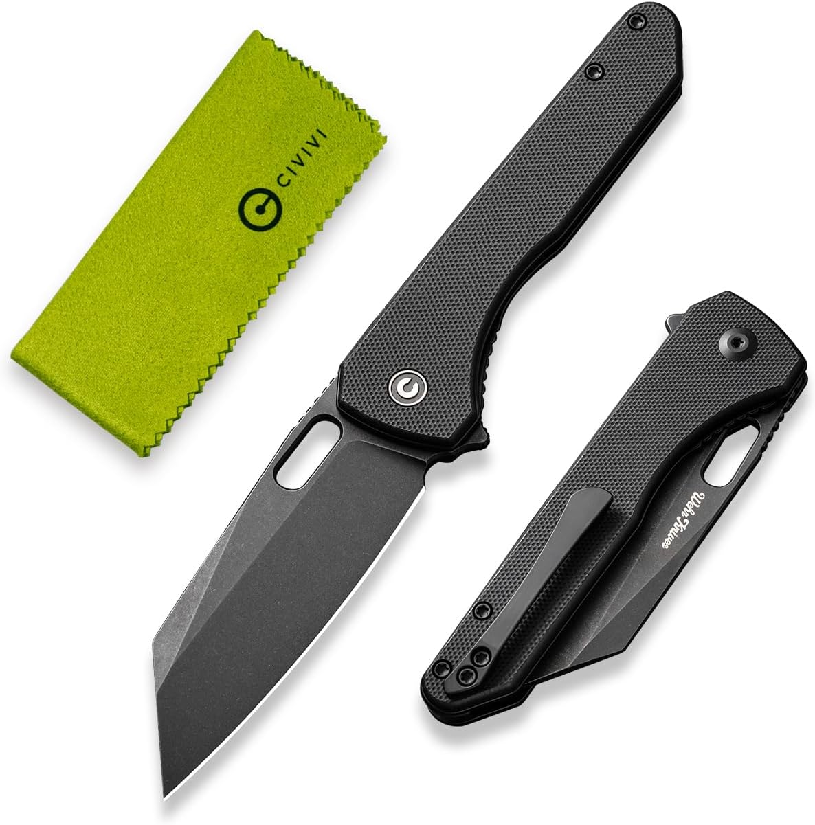 CIVIVI Nugz Folding Pocket Knife for EDC, 3.17" Reverse Tanto Blade C23060