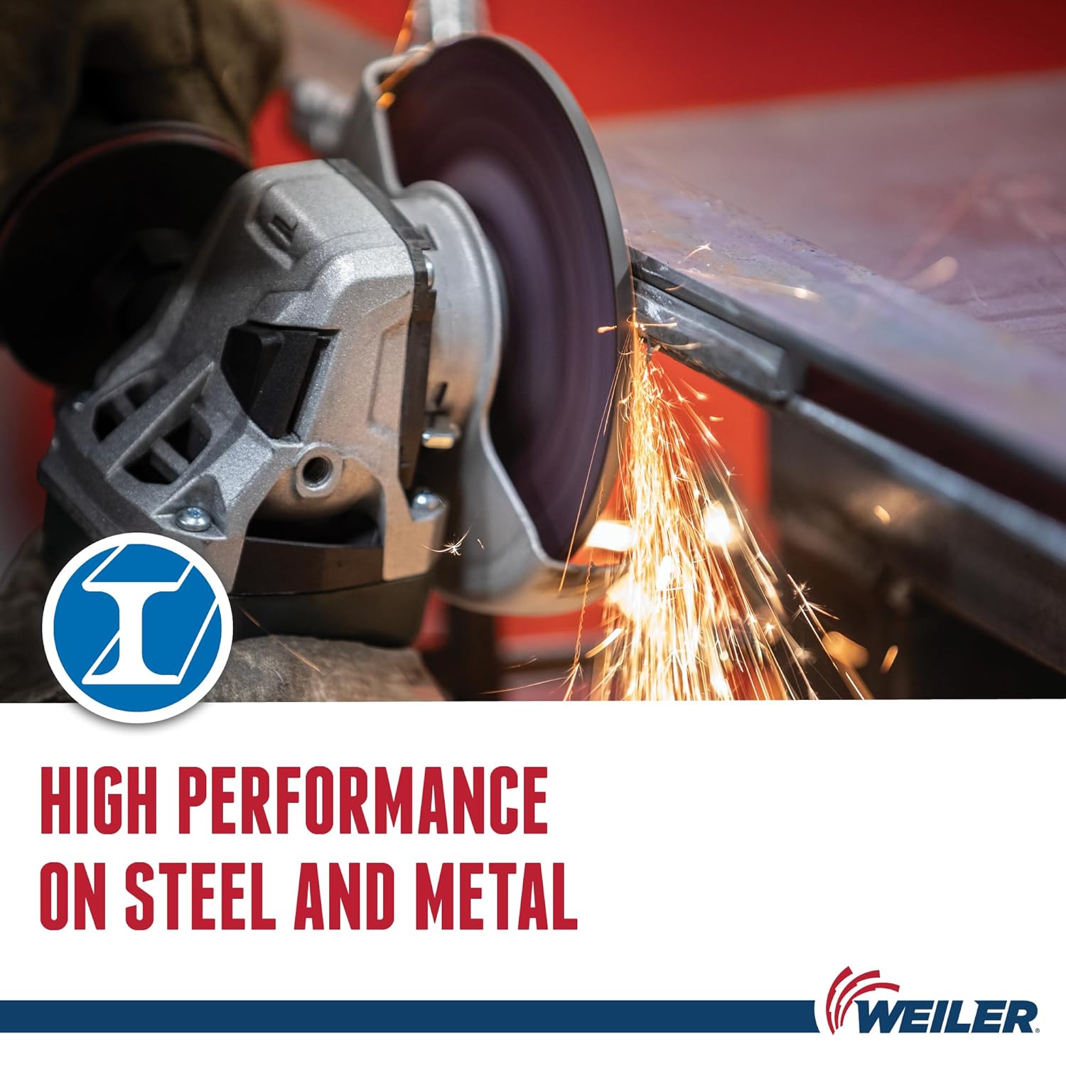 WEILER 7" x 1/8" Tiger Type 27 Cut and Grind Combo Wheel A30S