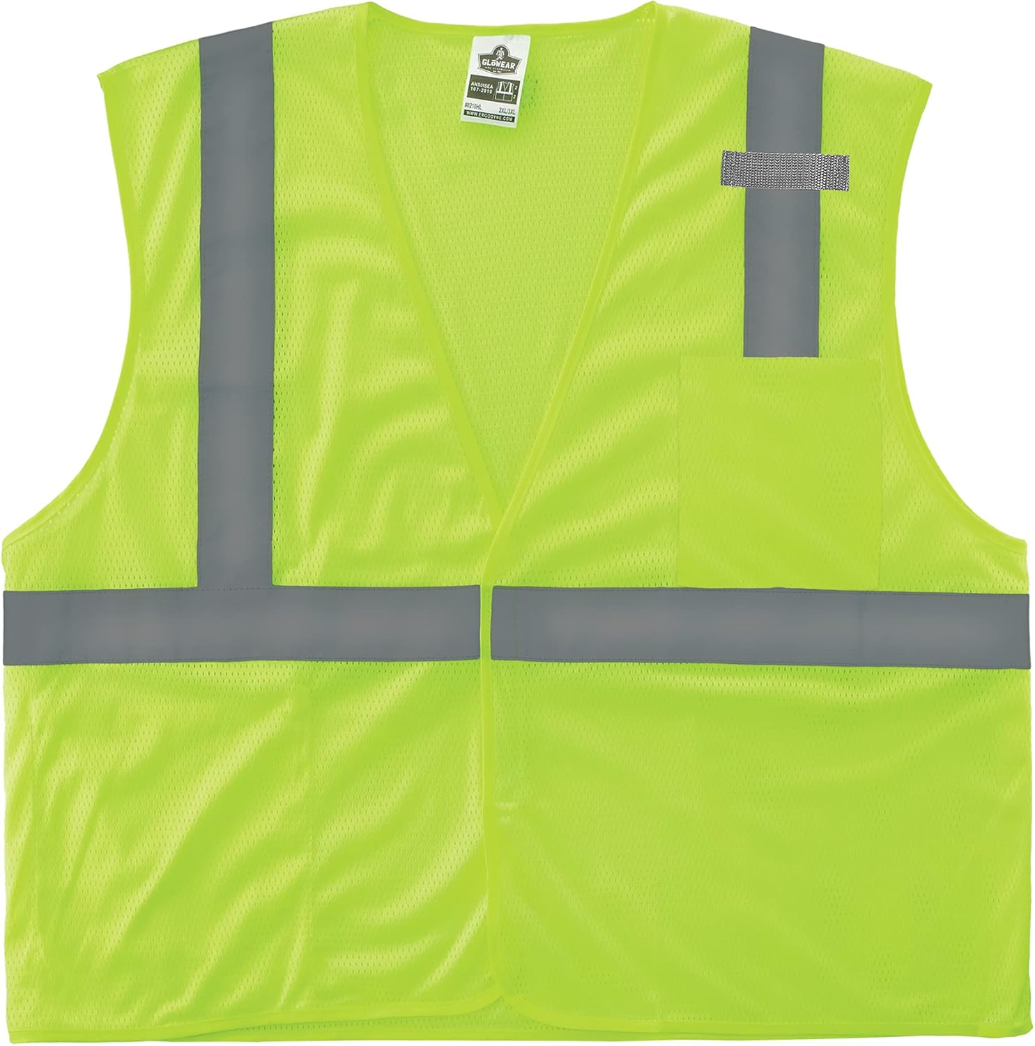 Ergodyne GloWear 8210HL Mesh Hi-Vis Safety Vest, Hook & Loop