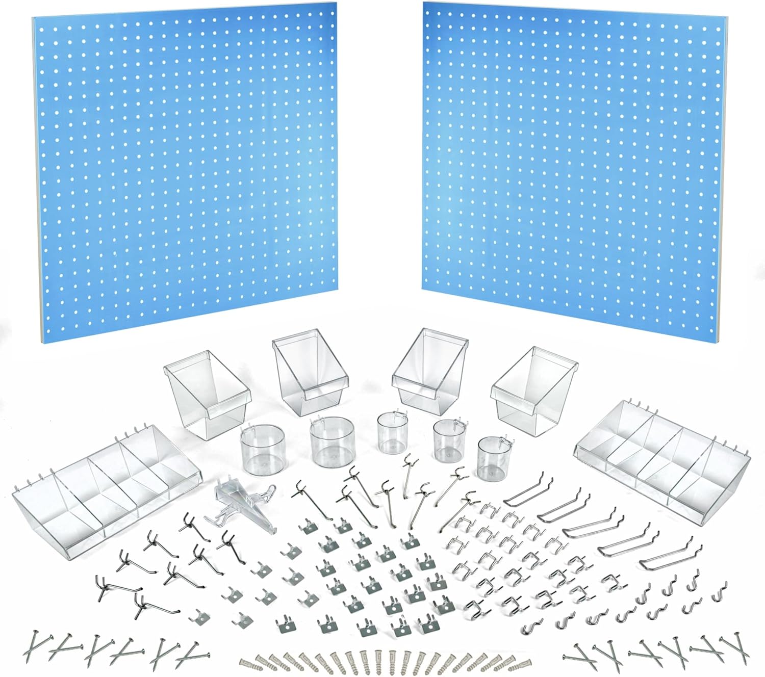 Azar Displays 125-Piece Pegboard Organizer Kit