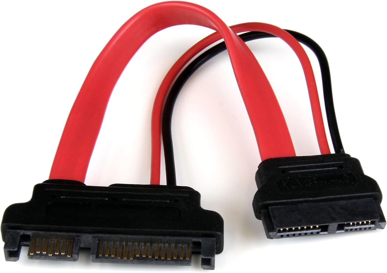 StarTech.com 6in Slimline SATA to SATA Adapter with Power - F/M