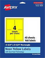 AVERY Printable Rectangle Labels, Sure Feed Technology