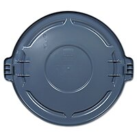 Rubbermaid Commercial Products BRUTE Heavy-Duty Round Trash/Garbage Lid, Gray