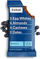 RXBAR Protein Bars, Protein Snack, Snack Bars, Blueberry, 22Oz Box (12 Bars) 12 Count
