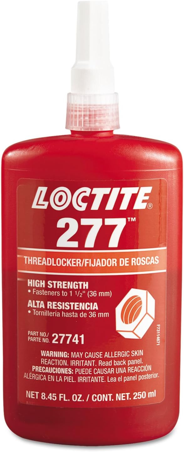 Loctite 442-27741 277 High-strength Threadlocker, 250 Ml, Red
