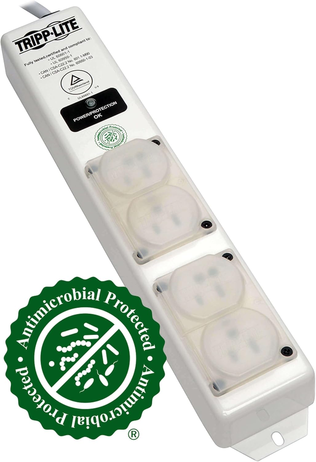 Tripp Lite Medical-Grade Surge Protector Power Strip, 4 Hospital-Grade Outlets, 6 ft. Cord