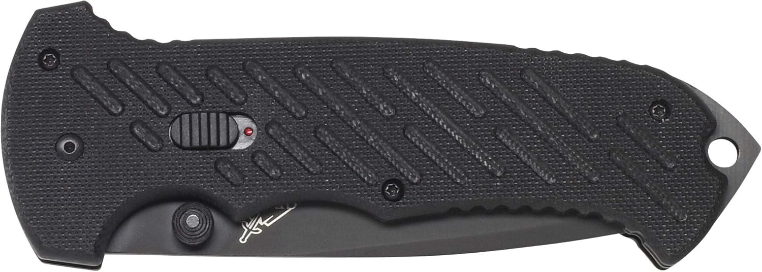 Gerber Gear 06 FAST Pocket Knife - Serrated Edge Tanto Folding Knife with Quick One-Hand Opening - Black