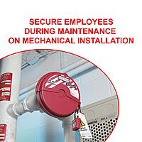 Master Lock 410LT Lockout Tagout Safety Padlock with Key, Extended Length Shackle