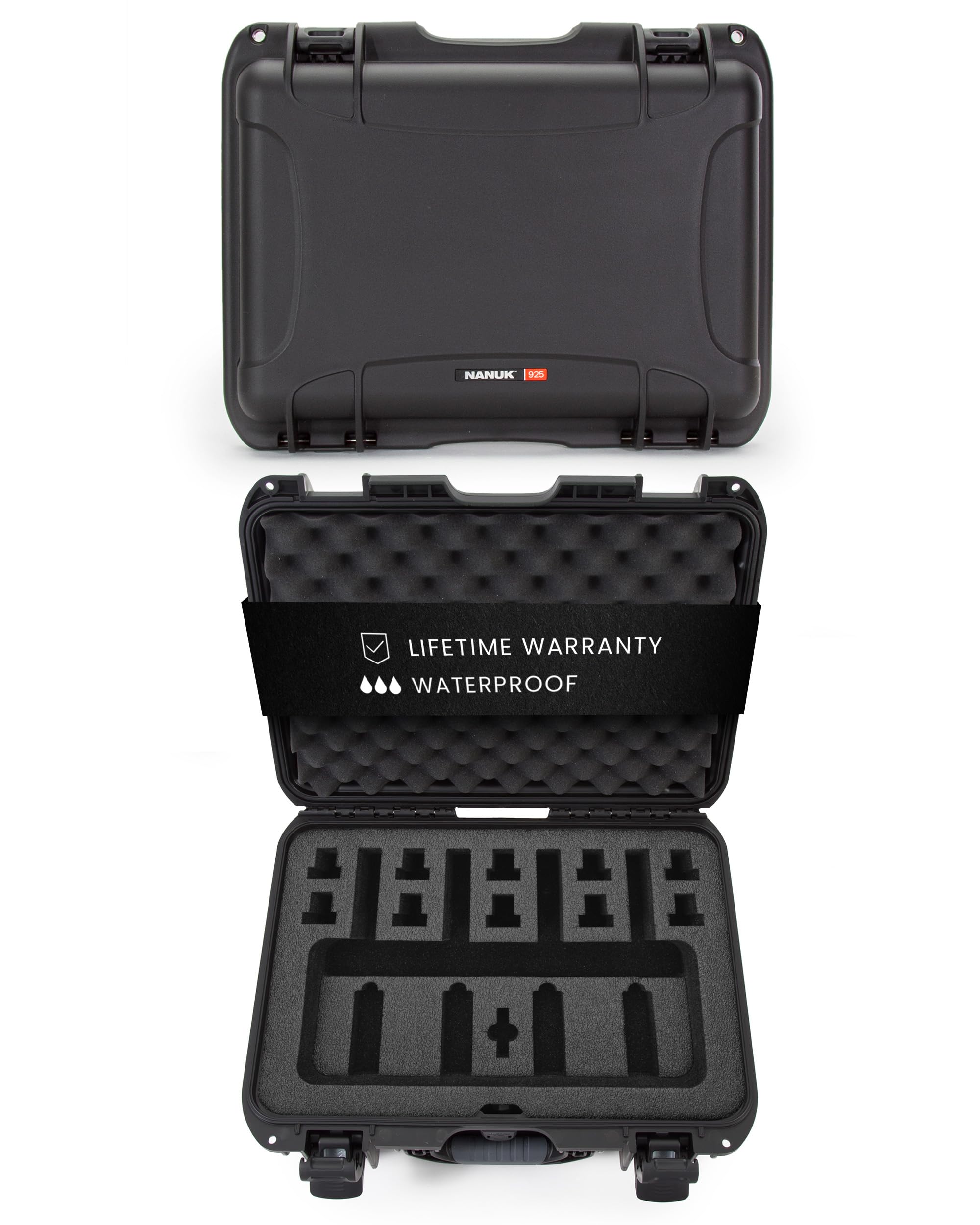 NANUK 925 Hard Case with Custom Foam Insert for 4 UP Pistols
