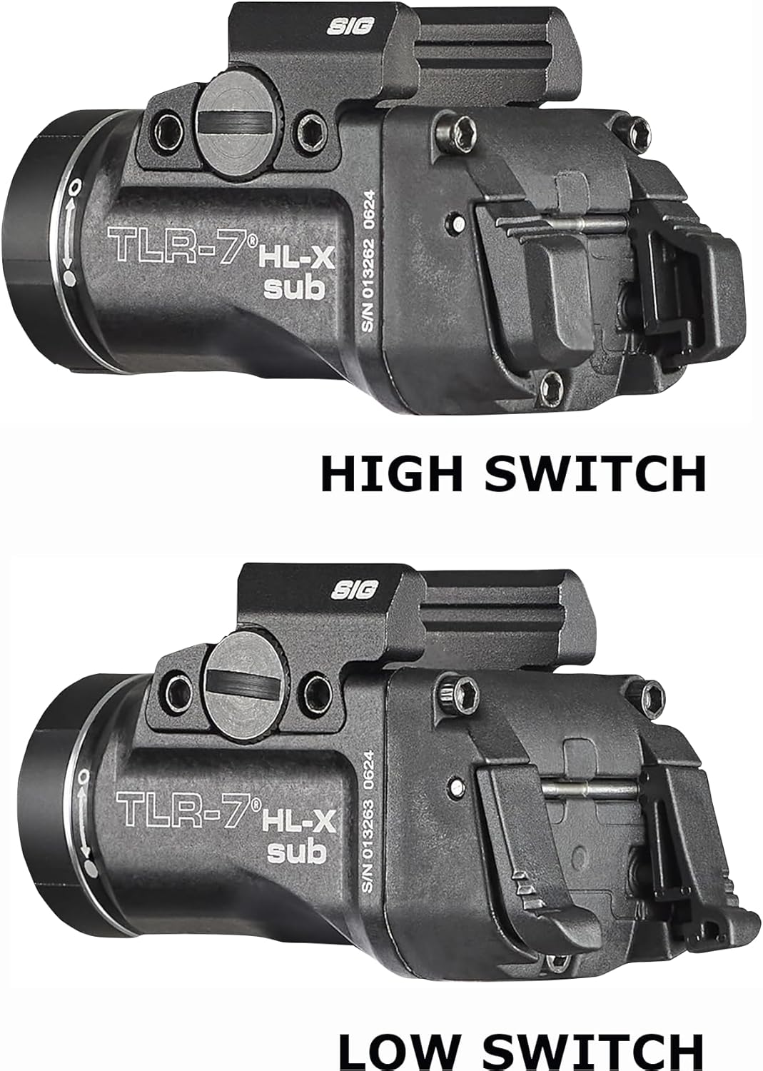 Streamlight 69504 TLR-7 HL-X sub USB 1000-Lumen Rechargeable Rail-Mounted Weapon Light Designed Exclusively for Sig Sauer