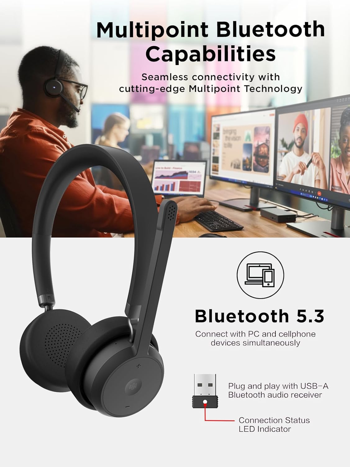 LENOVO Teams Certified Headset - Wired & Wireless