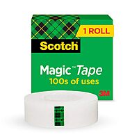 SCOTCH Magic Tape, 3/4 in x 1000 in Matte Invisible