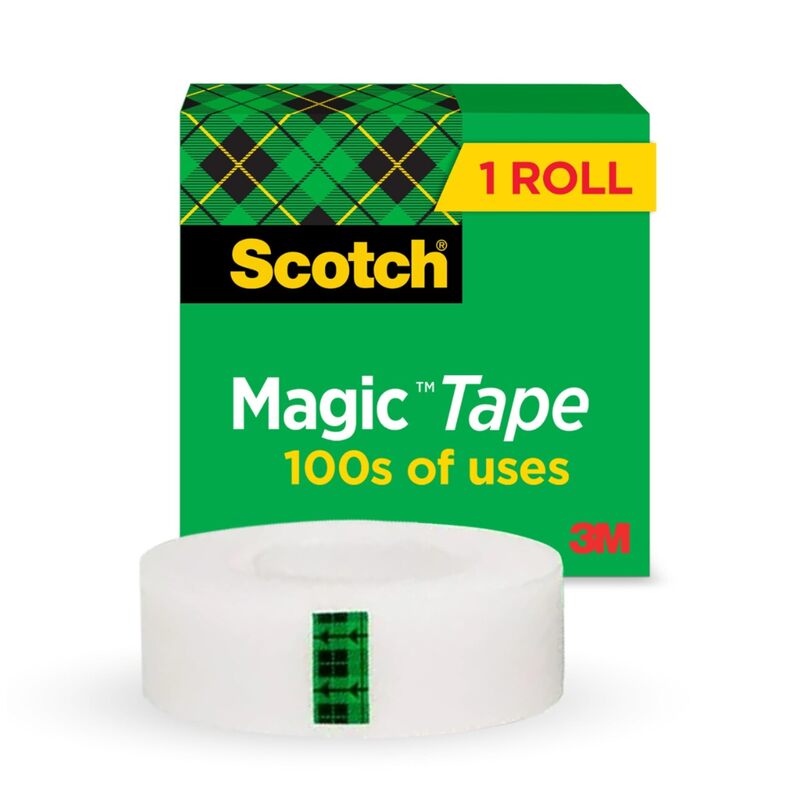 SCOTCH Magic Tape, 3/4 in x 1000 in Matte Invisible