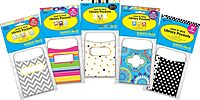 Barker Creek Peel & Stick Library Pockets, Curated Collection, 15 Designs, 3-1/2" x 5-1/8", 150 per Set (3533)
