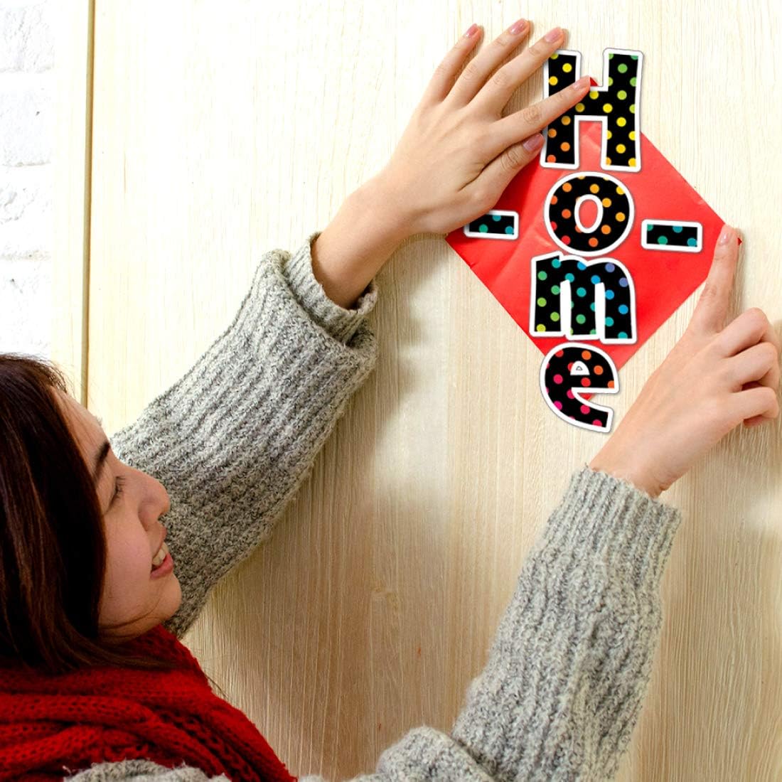 Barker Creek Letter Pop-Outs, 4" Over The Rainbow, Multicolor Designer Letters for Bulletin Boards, Breakrooms