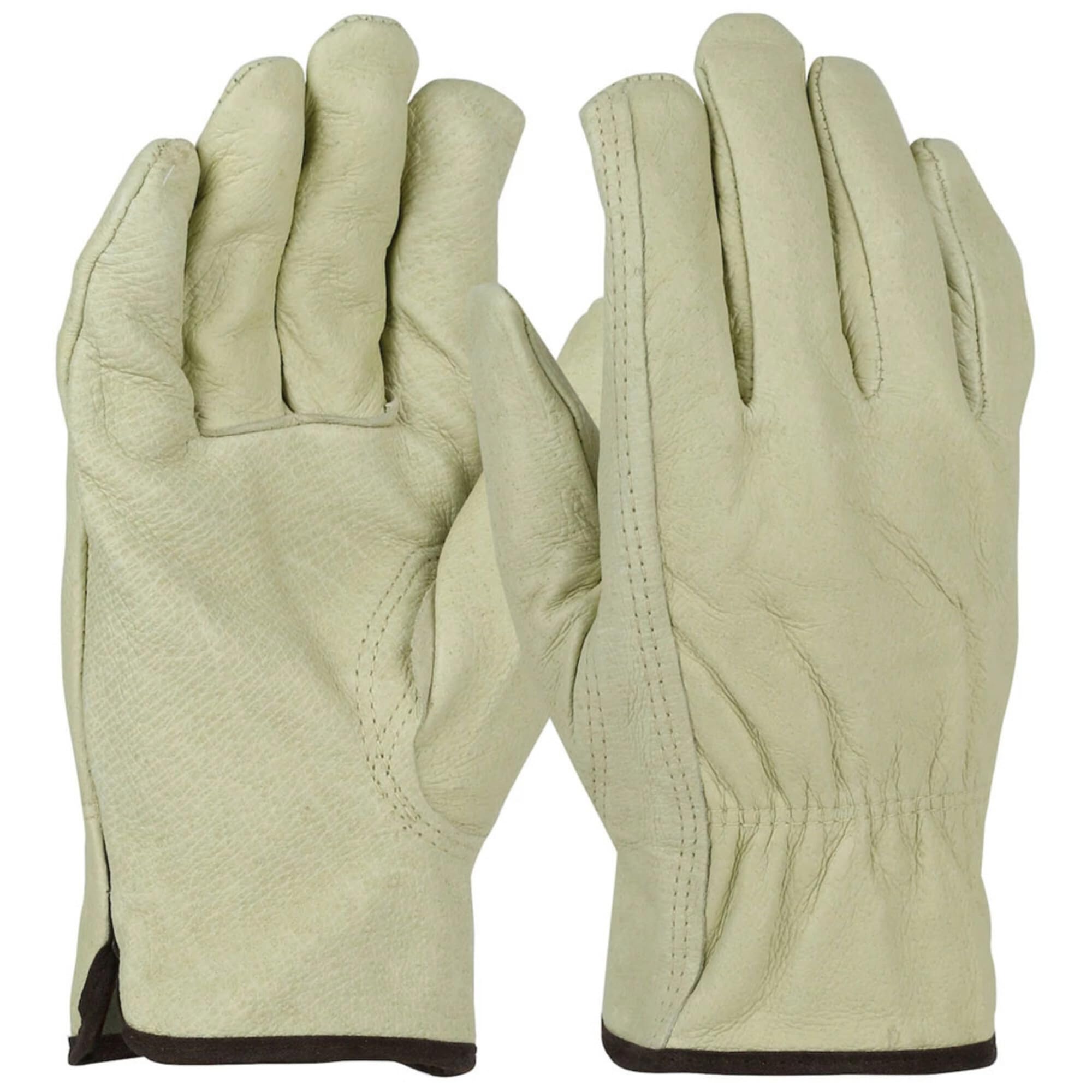 West Chester 994KF/M Economy Grain Pigskin Red Fleece Lined, Keystone Thumb Drivers Dozen