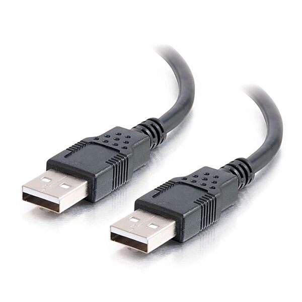 C2G 1m USB Cable - USB A to USB A - M/M - Type A Male USB - Type A Male USB - 3.28ft - Black